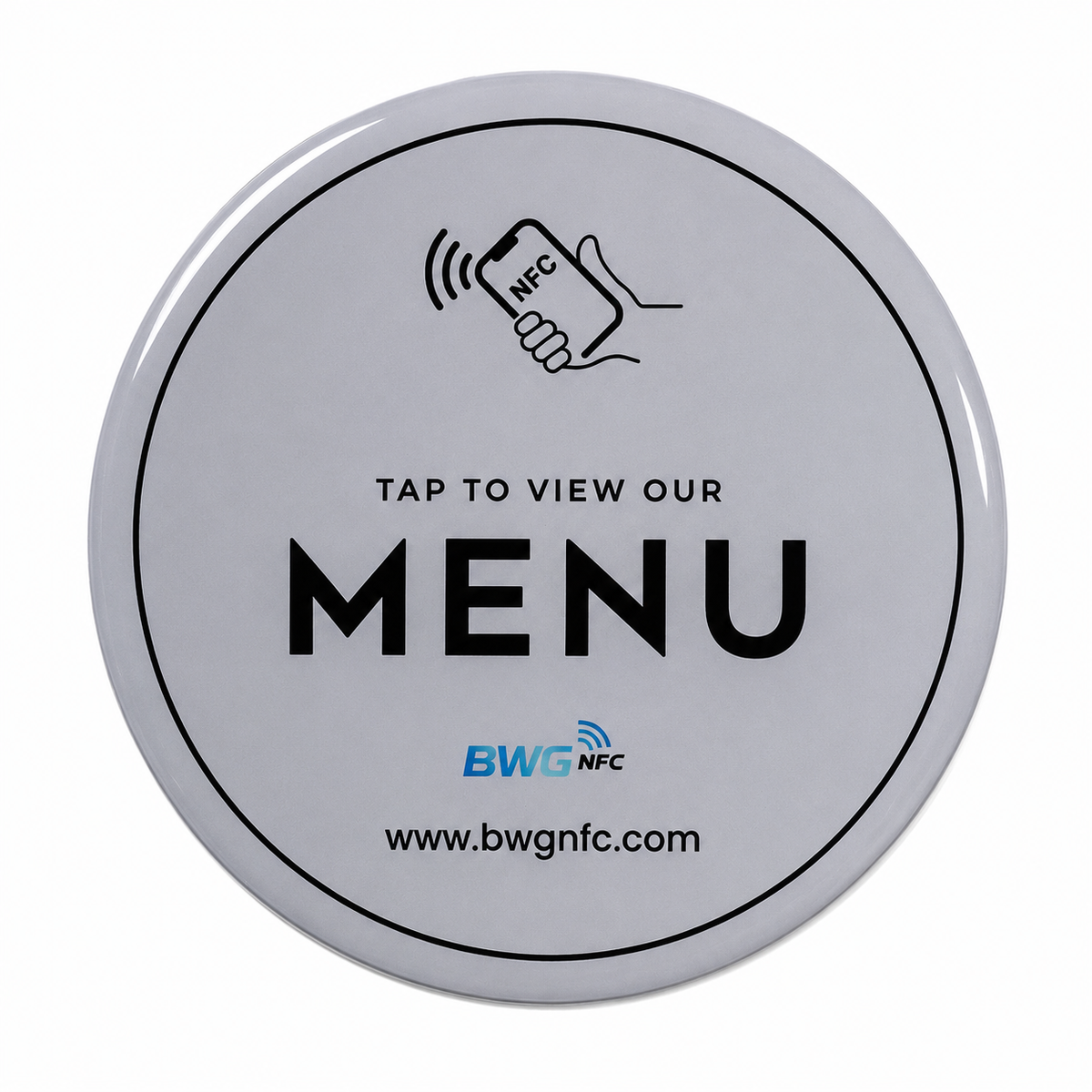 NFC Menu Plaque Sticker