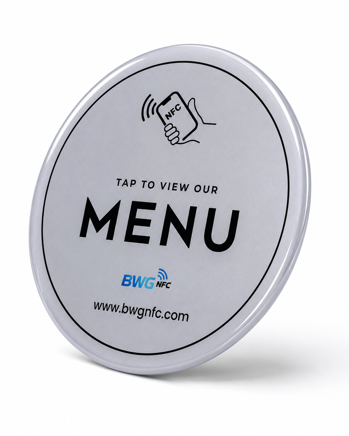 NFC Menu Plaque Sticker