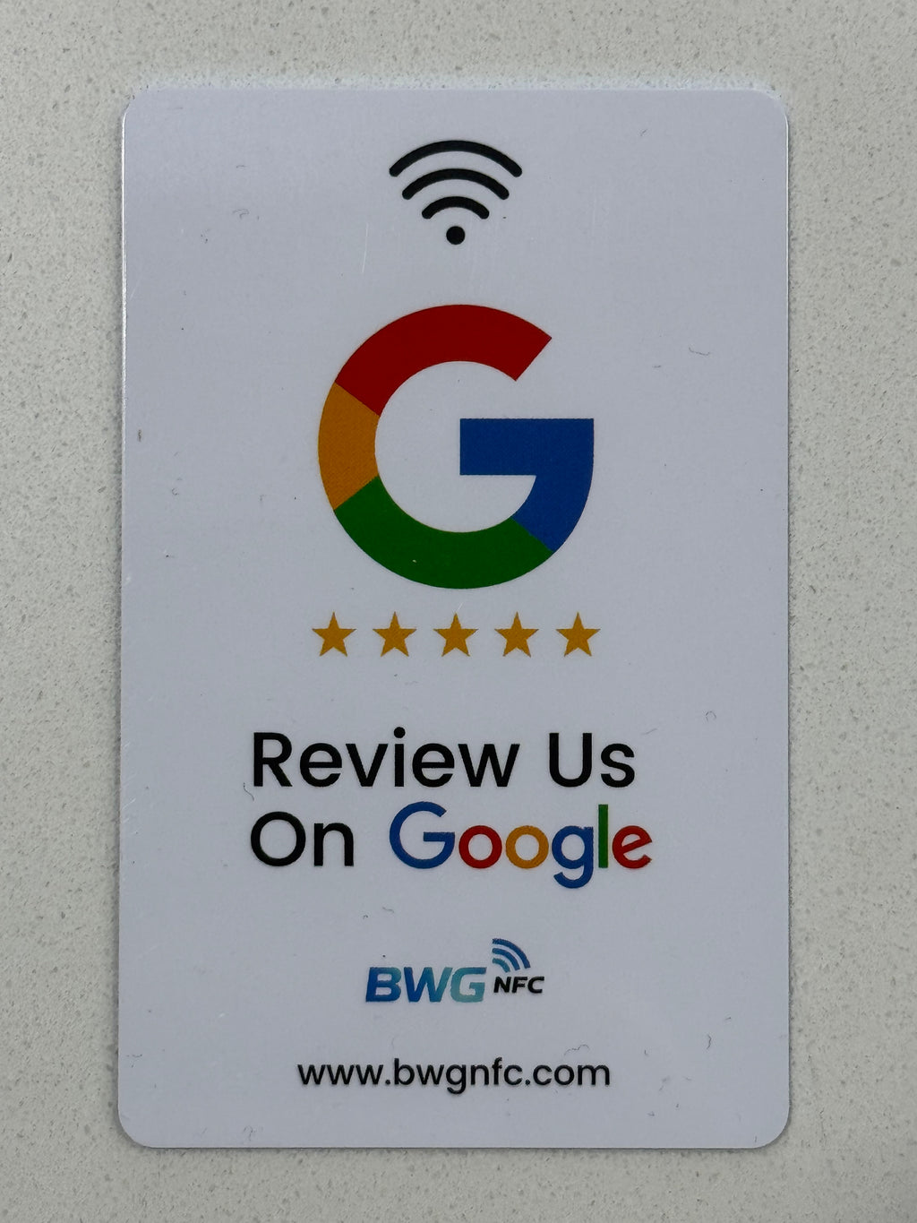 Google Review NFC Card – White