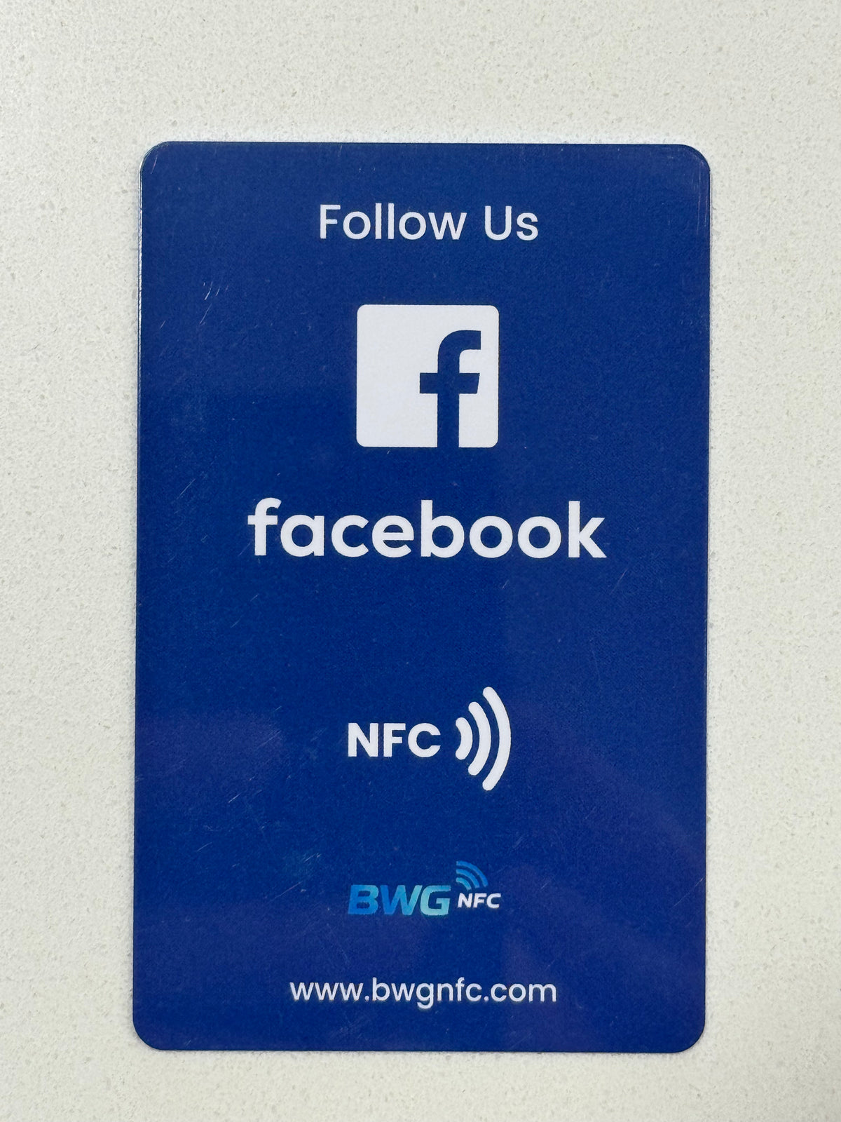 Facebook Follow NFC Card