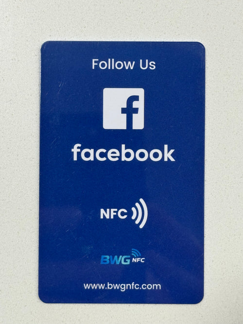 Facebook Follow NFC Card